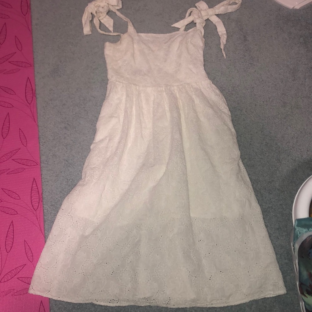 Perfect eyelet white summer dress